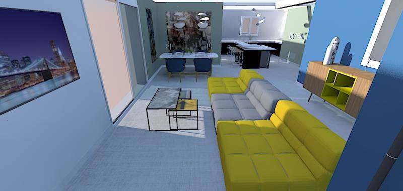 Aménagement d'un espace salon sur les Pennes Mirabeau